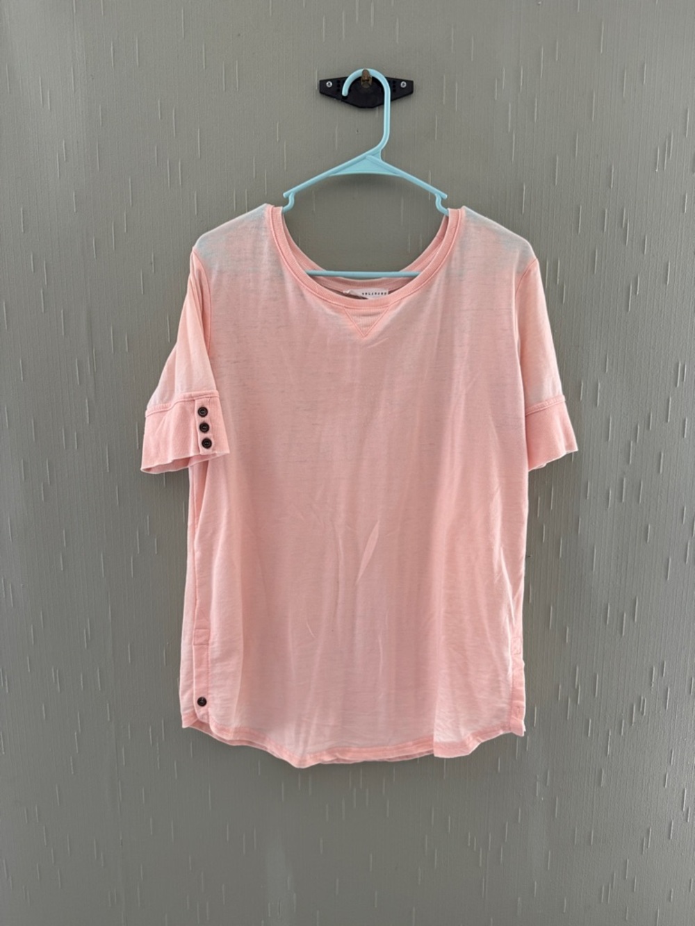 Jane and Delancey Peach Pink Short Sleeve Tee